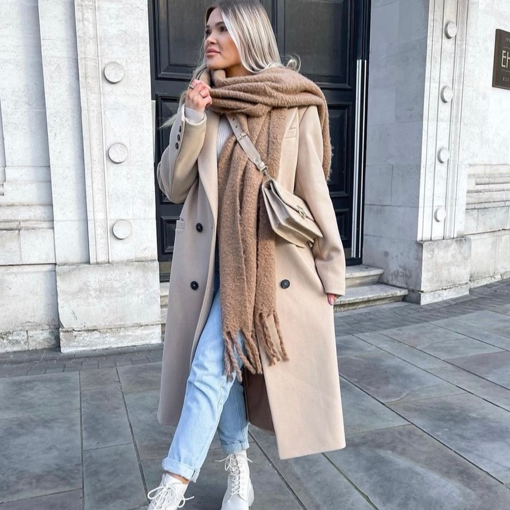 women thick Long winter autumn cardigan single breasted trench jacket